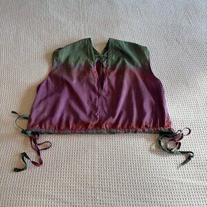 Raquel Allegra Silk Crop Top